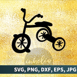 Tricycle SVG // Tricycle cut file, Bike SVG, Tricycle svg vinyl design, Tricycle svg download, Bike silhouette, Tricycle silhouette