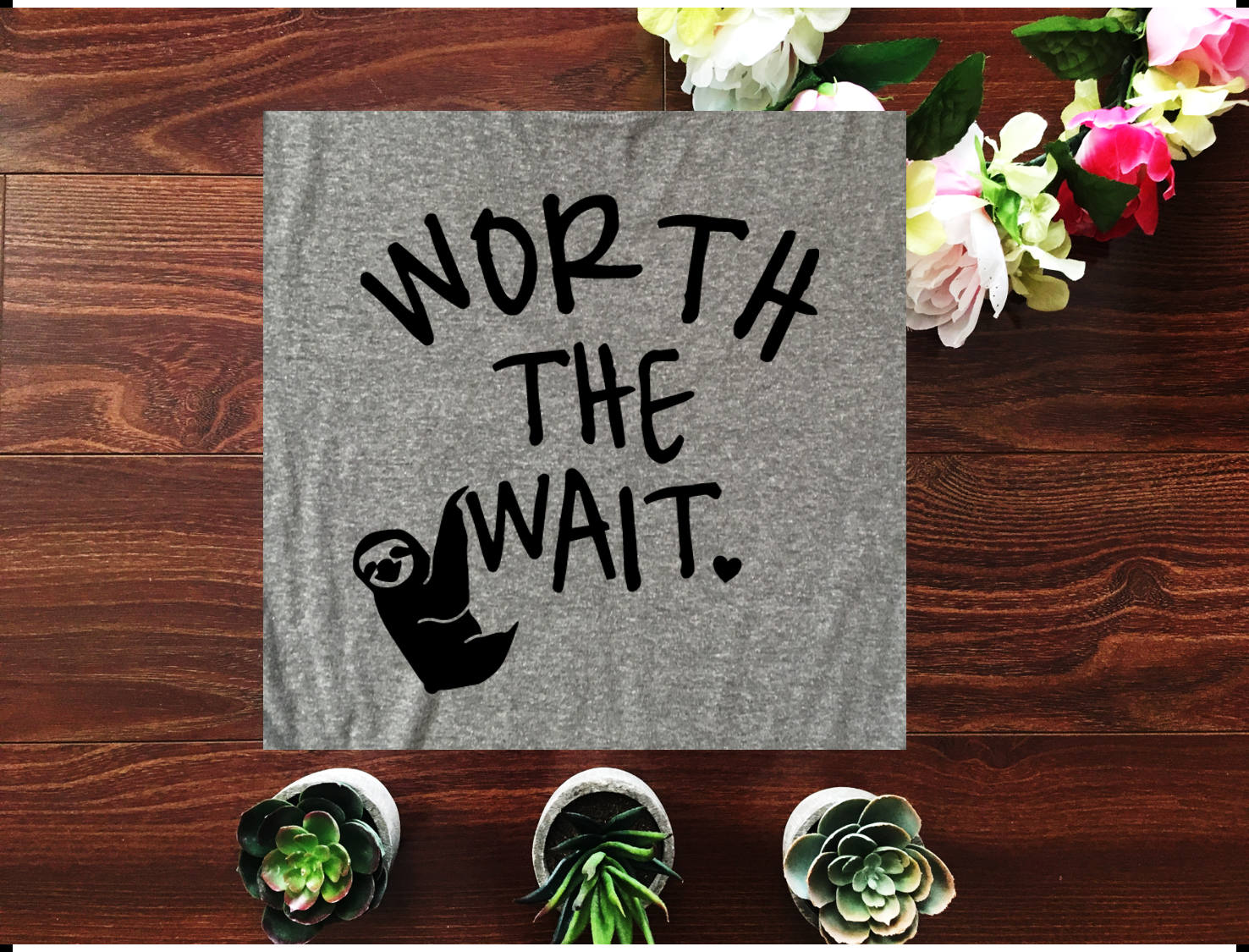 Download Valentine sloth SVG // Valentine SVG Worth the wait SVG | Etsy