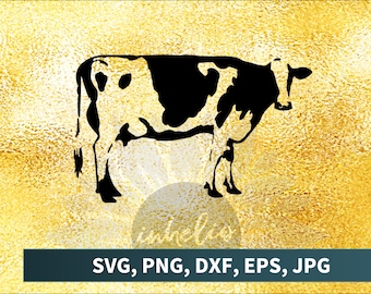 Cow SVG // Cow digital file, Cow vector vinyl design, Cows svg, Farm Svg, Cow silhouette file, Farm life svg, Cattle svg, Cow farm svg