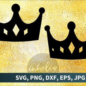 Crowns SVG // Crown digital files, Crown vector vinyl design, Crown svg files, Girls birthday svg, Princess svg, Crown, Personal use