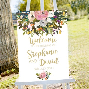 Wedding welcome sign, printable wedding sign, welcome to our wedding sign, wedding signs, large wedding sign, large welcome sign, PRINTABLE