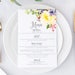 Wedding Menus Printable Wedding Menus Wedding Menu Baby - Etsy