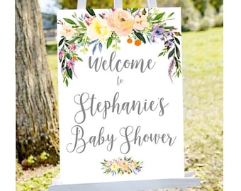 Personalized baby shower sign, Welcome to baby shower sign, Baby shower welcome sign, baby shower sign, custom baby shower sign, baby shower