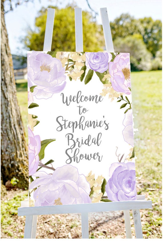 bridal shower welcome sign, shower welcome sign, peony bridal shower sign, pink bridal shower, welcome shower sign, lavender bridal sign Il_570xn