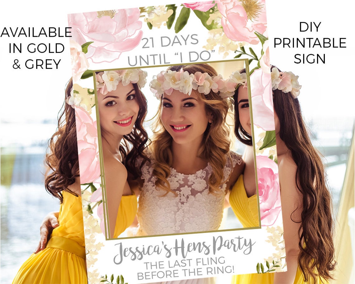 Hen Party Photo Prop Hen Party Instagram Photo Prop Frame Etsy