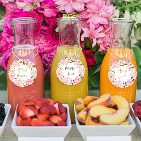 Mimosa bar tags, juice bar tags, Mimosa Bar Juice Tags, mimosa Bar Drink Tags, Hanging Juice Tags, bridal shower tags, drink tags, printable