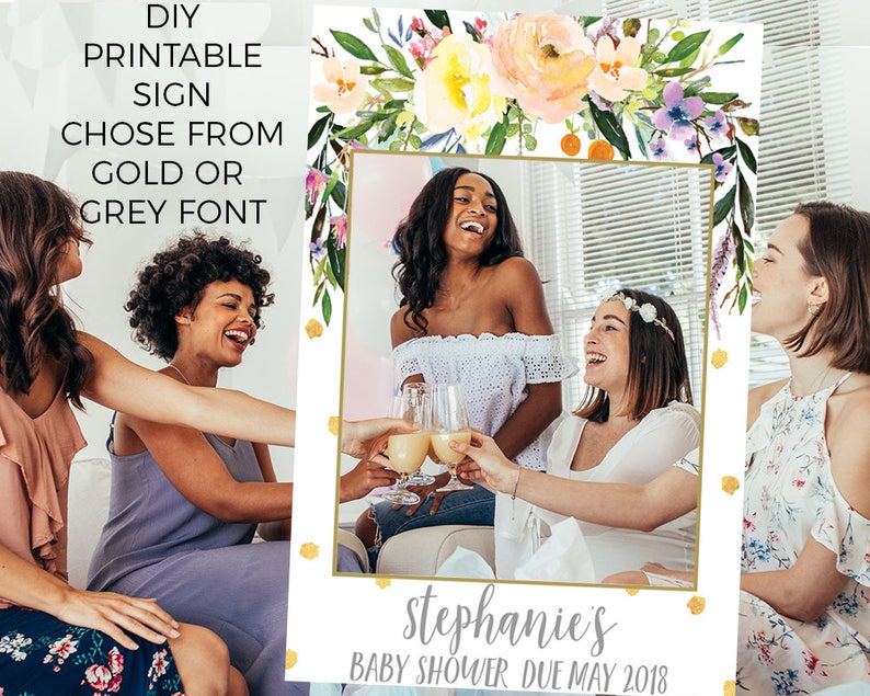 Baby Shower Photo Prop Photo Prop Frame Baby Shower Photo Prop Etsy