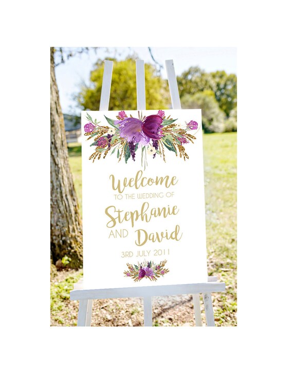 printable wedding sign, welcome to our wedding sign, Wedding welcome sign, wedding signs, large wedding sign, large welcome sign, PRINTABLE Il_570xn