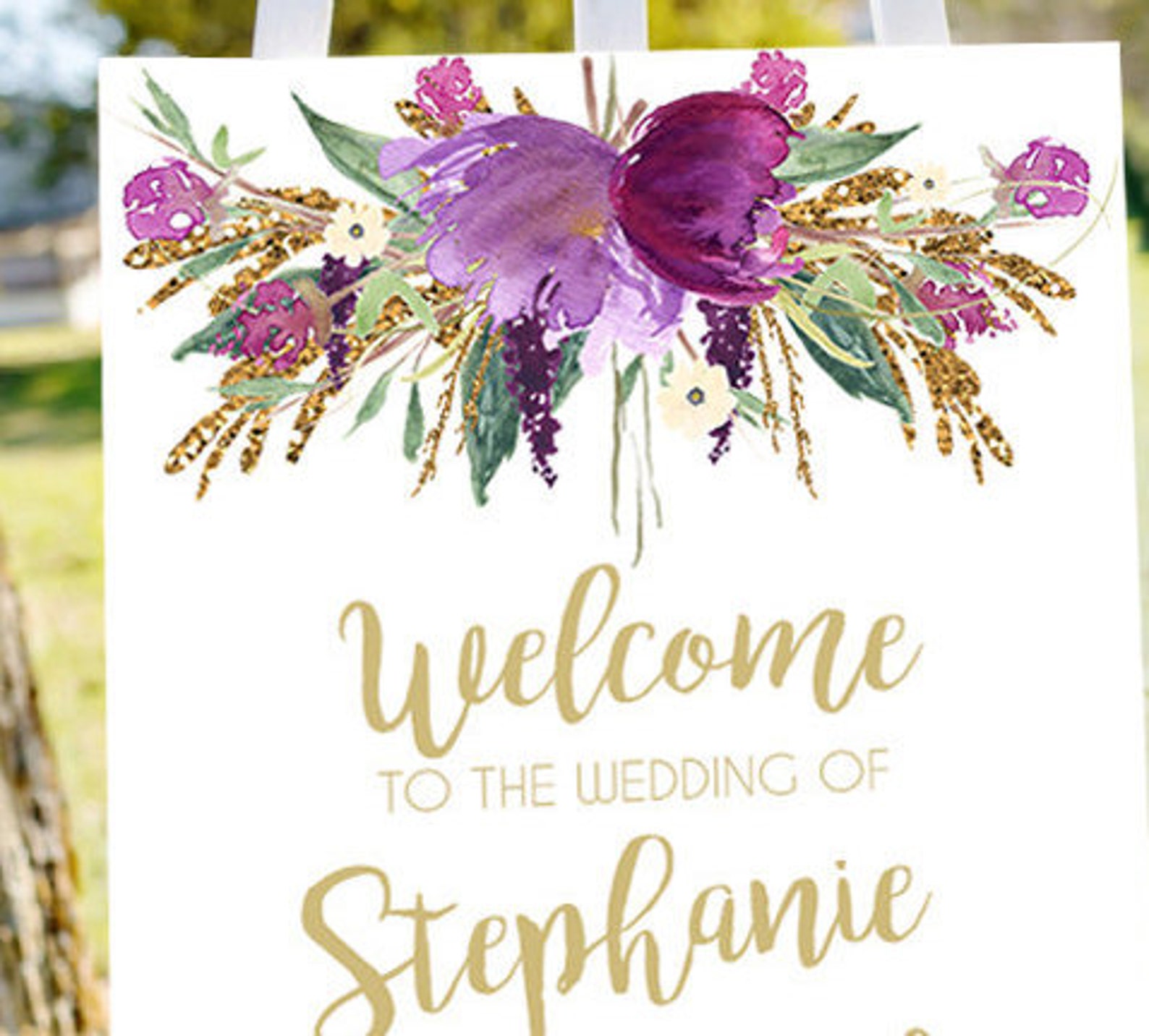 Printable Wedding Sign Welcome to Our Wedding Sign Wedding | Etsy