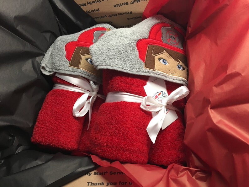 Firefighter Baby Girl Boy Firefighter Gift Firefighter Kids -Kid Hooded Towel Firefighter FIrefighter Baby Shower Firefighter Baby