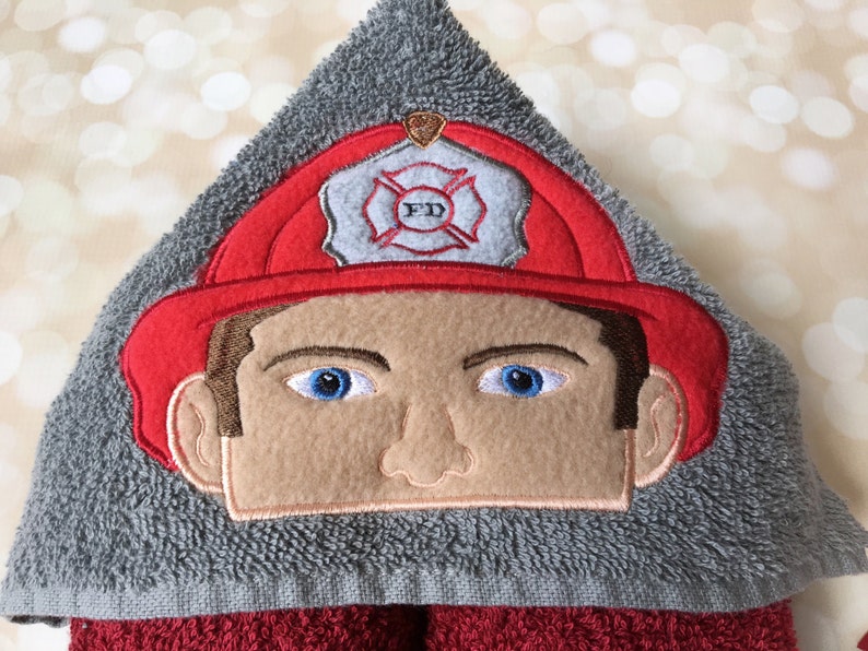 Firefighter Baby Girl Boy Firefighter Gift Firefighter Kids -Kid Hooded Towel Firefighter FIrefighter Baby Shower Firefighter Baby