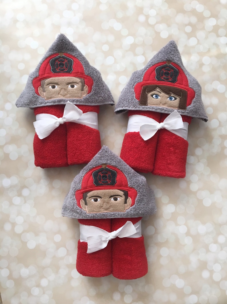Firefighter Baby Girl Boy Firefighter Gift Firefighter Kids -Kid Hooded Towel Firefighter FIrefighter Baby Shower Firefighter Baby