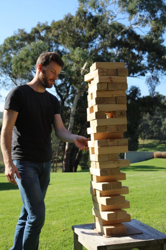 54 piezas OutdoorJumbo Jenjo gigante Jenga juego de bloques de madera 81cm  -  España