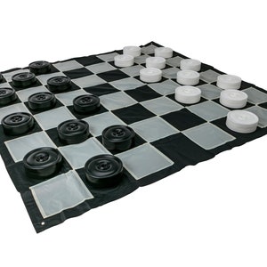 Giant Checkers Game Set 3x3m Mat