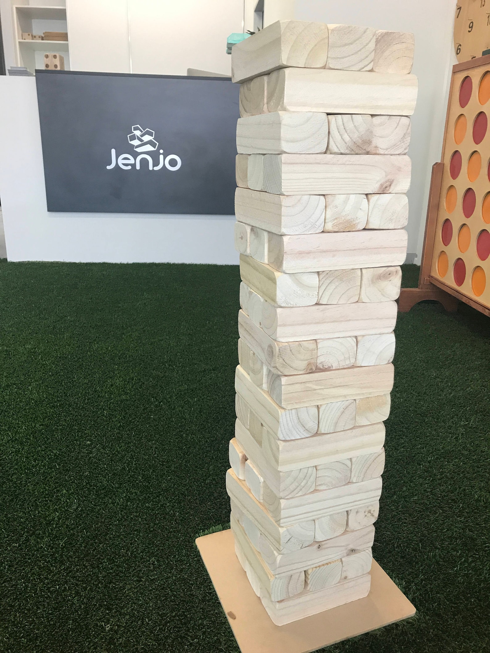 Mega Jenjo 54 Piece Giant Jenga Outdoor Wood Block Game 91cm Etsy