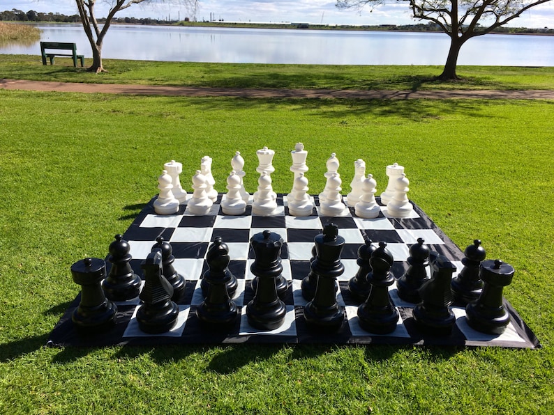 Giant Chess 3x3m Outdoor Chess Game Set Etsy Australia