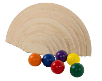 Natural Semi-Circles & Rainbow Balls