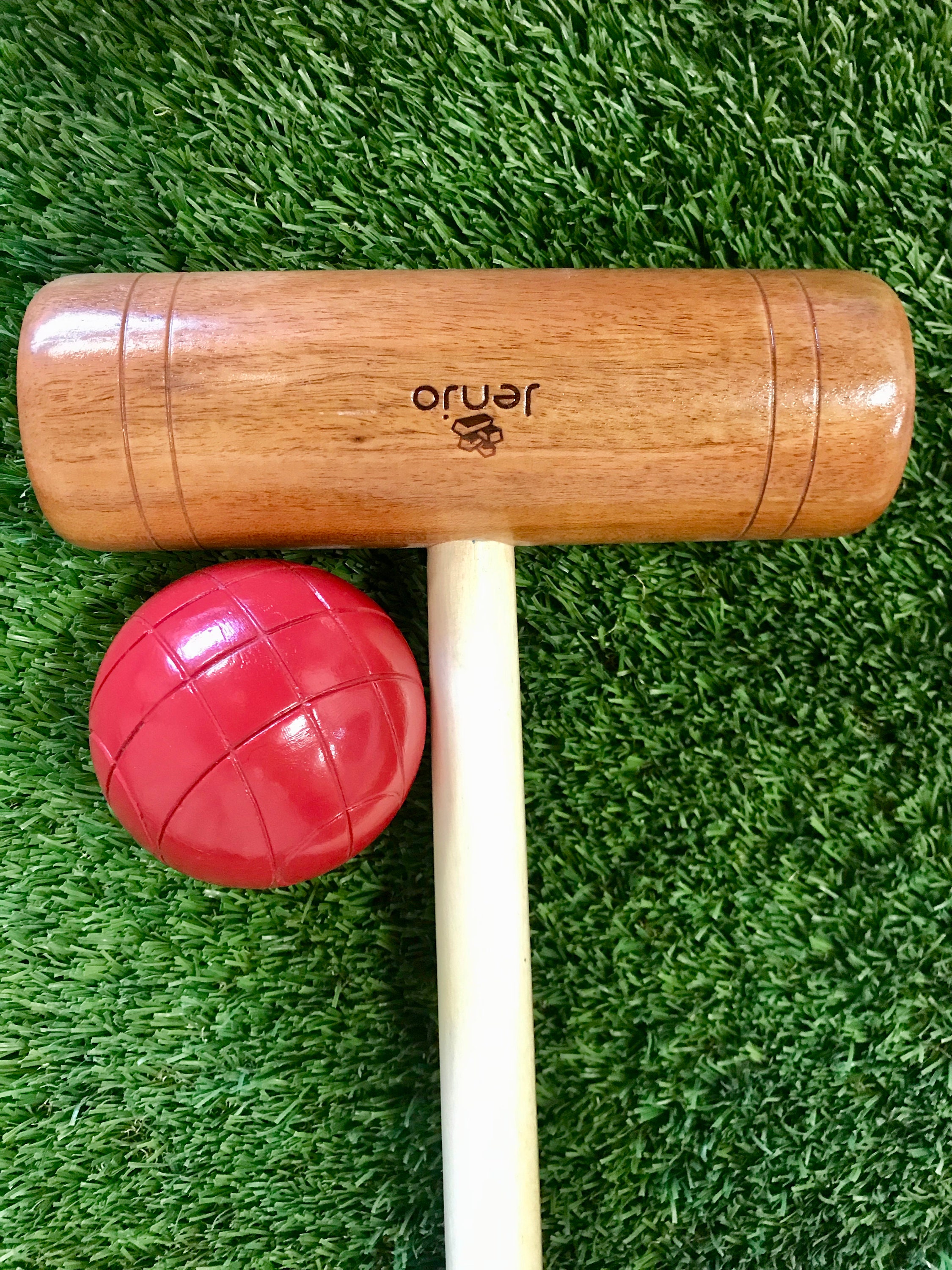 Championship Hardwood Wooden Croquet Ball 90cm Mallet Game 4 Etsy