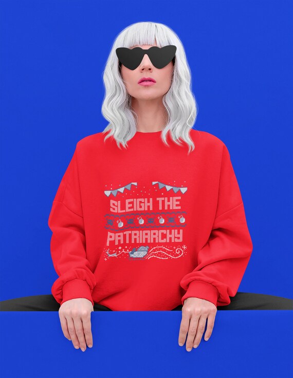 sleigh the patriarchy christmas jumper