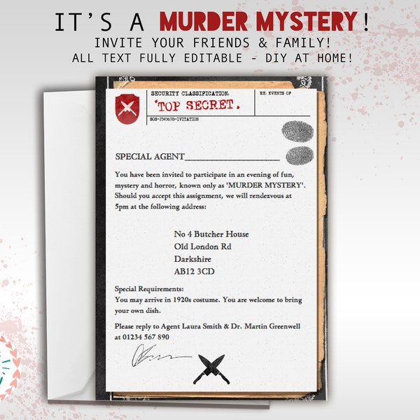 Clue Murder Mystery - Etsy