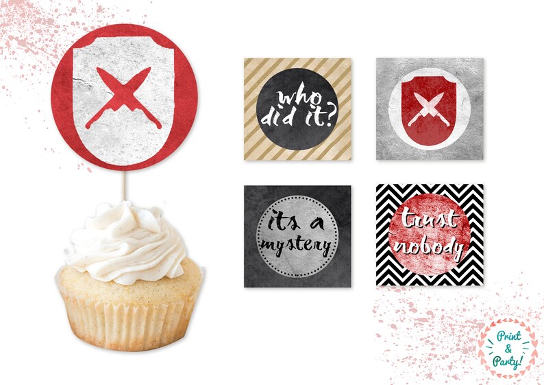 Murder Mystery Party Decor Kit Printable Home Decorations ...
