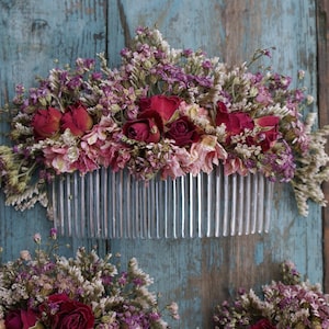 Summer Haze Dried Flower Hair Comb image 5