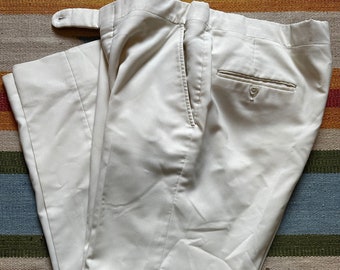 Vintage Jack Nicklaus Tournament Slacks Hart Schaffner & Marx Golf pants Bright White 34" x 30"