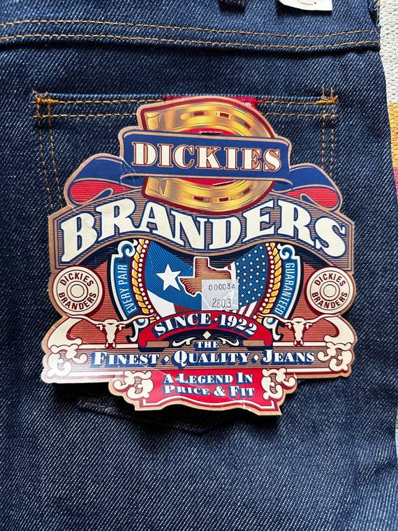 Vintage 90s DICKIES Branders Jeans Demin Pants st… - image 2