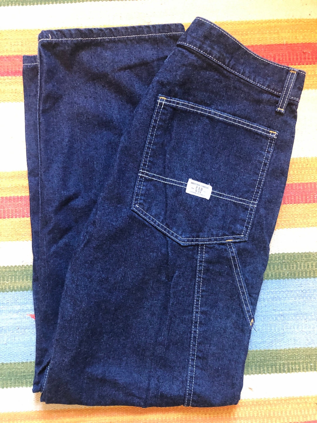 Vintage GAP Painters Pants Demin 90s Jeans Deadstock SZ 32 X 32 Etsy