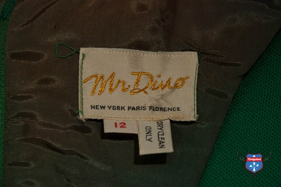 Vintage MR. DINO boho mod hippie green 70s black … - image 10