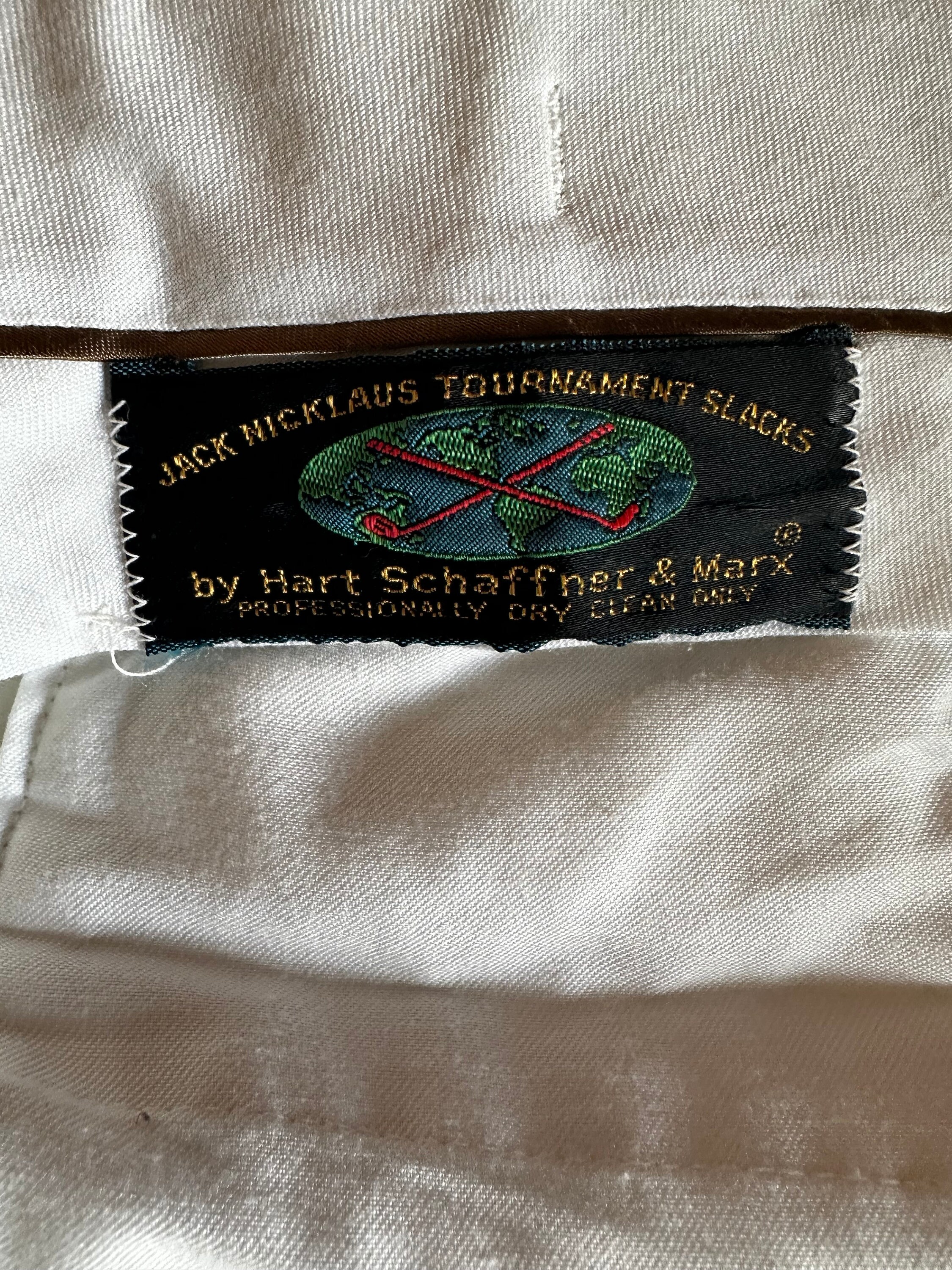Vintage Jack Nicklaus Tournament Slacks Hart Schaffner & Marx Golf