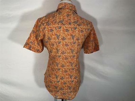 Vintage SEARS Put On Shop orange floral western X… - image 4