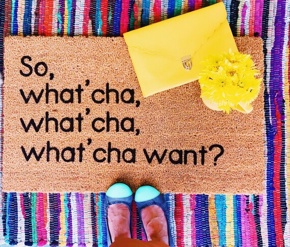 Beastie Boys Doormat Beastie Boys Quote So Whatcha Want Doormat Funny Doormat 90 S Quote 90 S Style