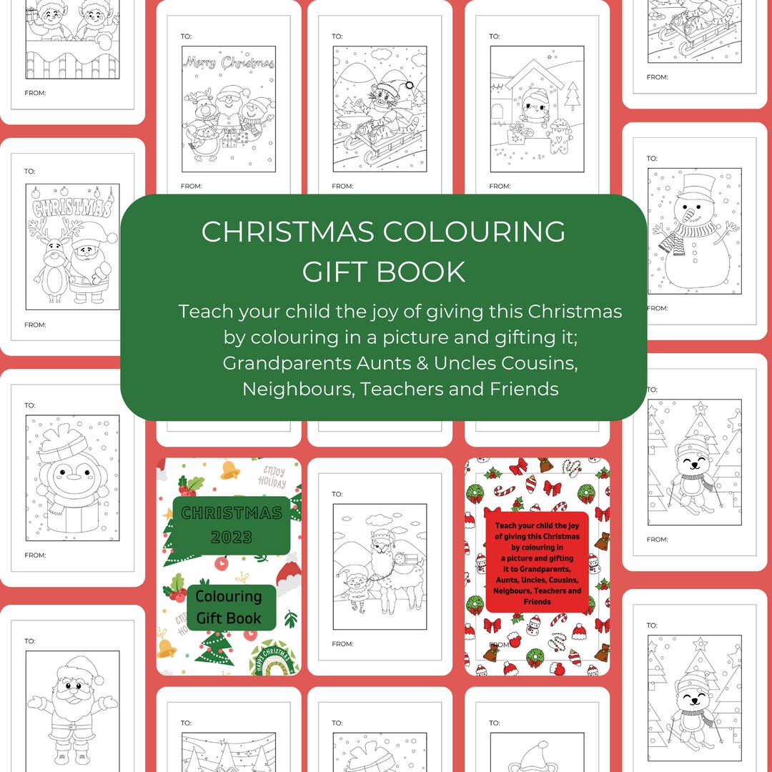 Christmas Colouring Book Christmas Activity Etsy