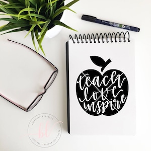 Teach Love Inspire SVG Teach Love Inspire Teacher SVG School SVG Teacher Life svg Teacher Appreciation Teacher Love image 1