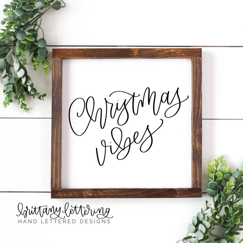 Christmas Vibes SVG - Christmas Design for Print - Christmas SVG - Sublimation Design - Christmas DIY - Cricut Cutting File - Silhouette image 2