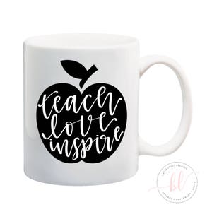 Teach Love Inspire SVG Teach Love Inspire Teacher SVG School SVG Teacher Life svg Teacher Appreciation Teacher Love image 3