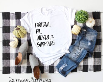 Football Pie Turkey & Shopping - Football SVG - Turkey SVG - Thanksgiving SVG - Happy Thanksgiving