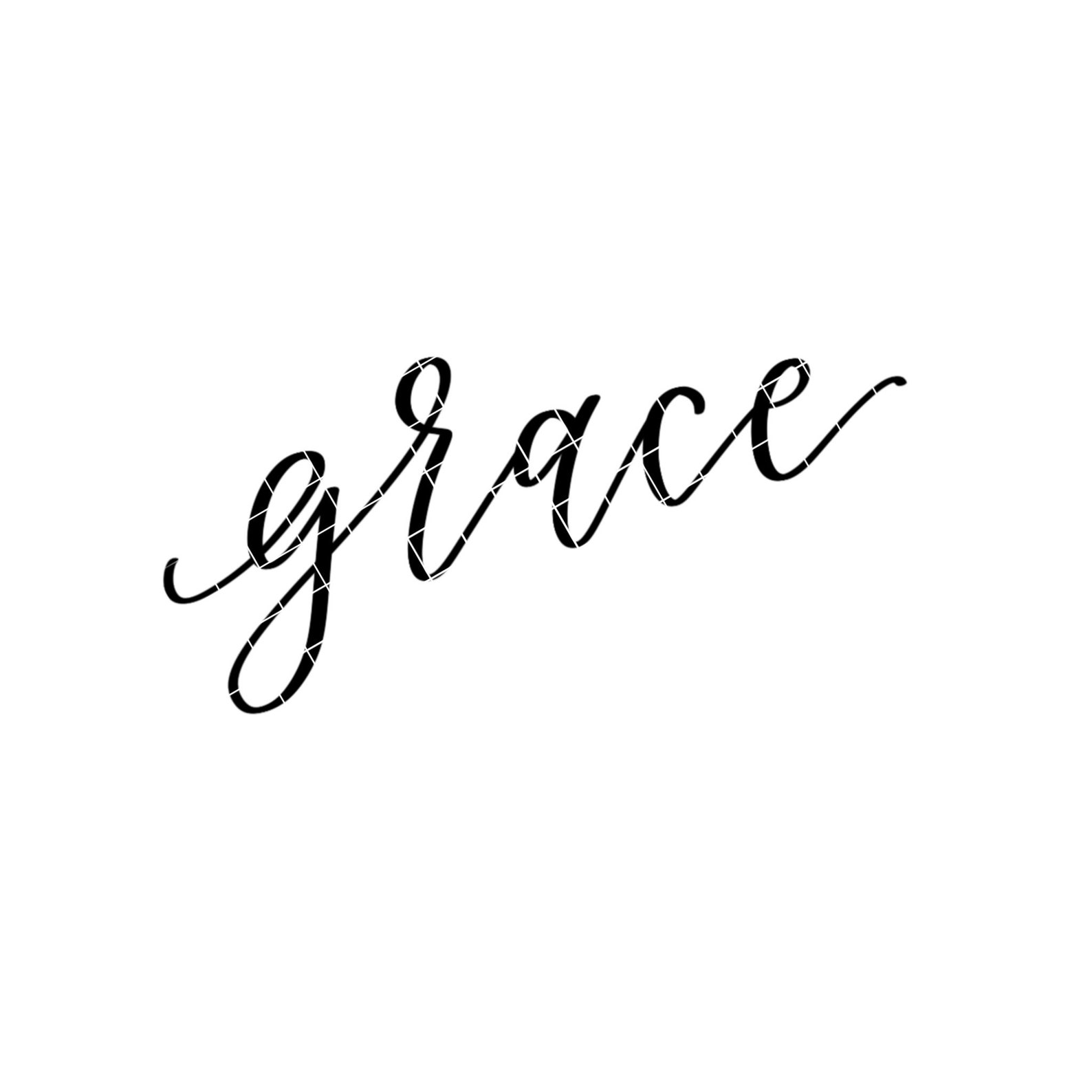 Grace SVG Grace Hand Lettered SVG | Etsy