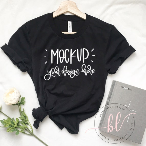 Bella Canvas Flat Lay Mockup Heather Prism Unisex Shirt Etsy