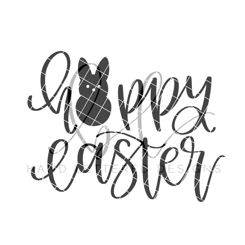 Happy Easter SVG Happy Easter Easter SVG Easter Peeps Etsy