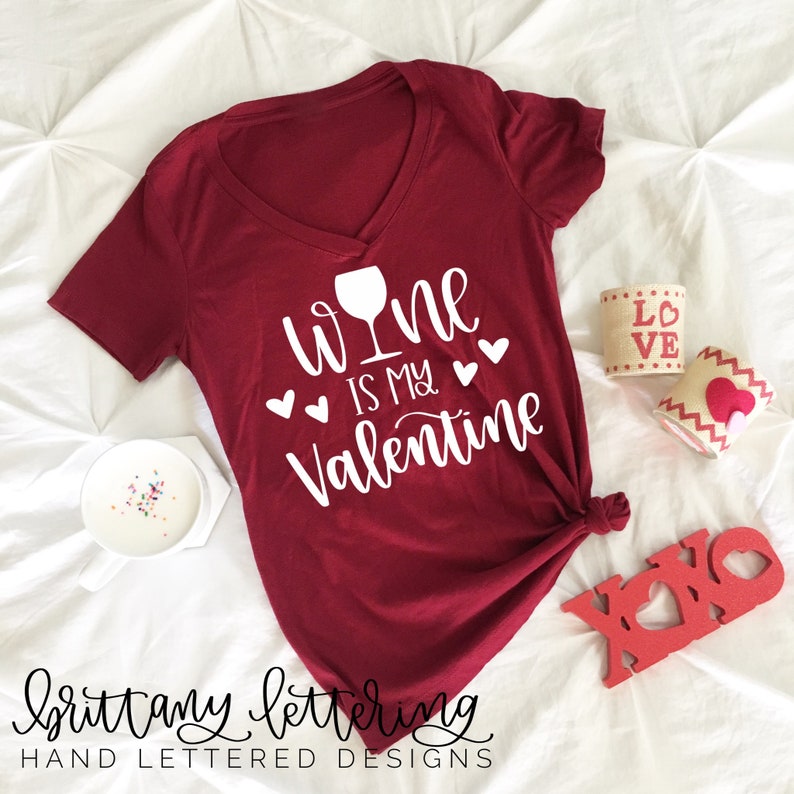 Download Wine Is My Valentine SVG Wine Is My Valentine Galentine | Etsy
