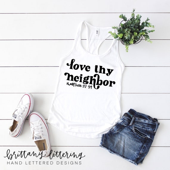 Download Love Thy Neighbor Svg Hand Lettered Svg Cricut Svg Etsy