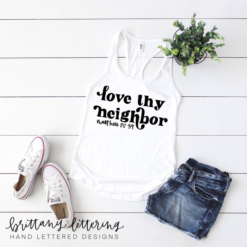 Download Love Thy Neighbor SVG Hand Lettered SVG Cricut SVG | Etsy