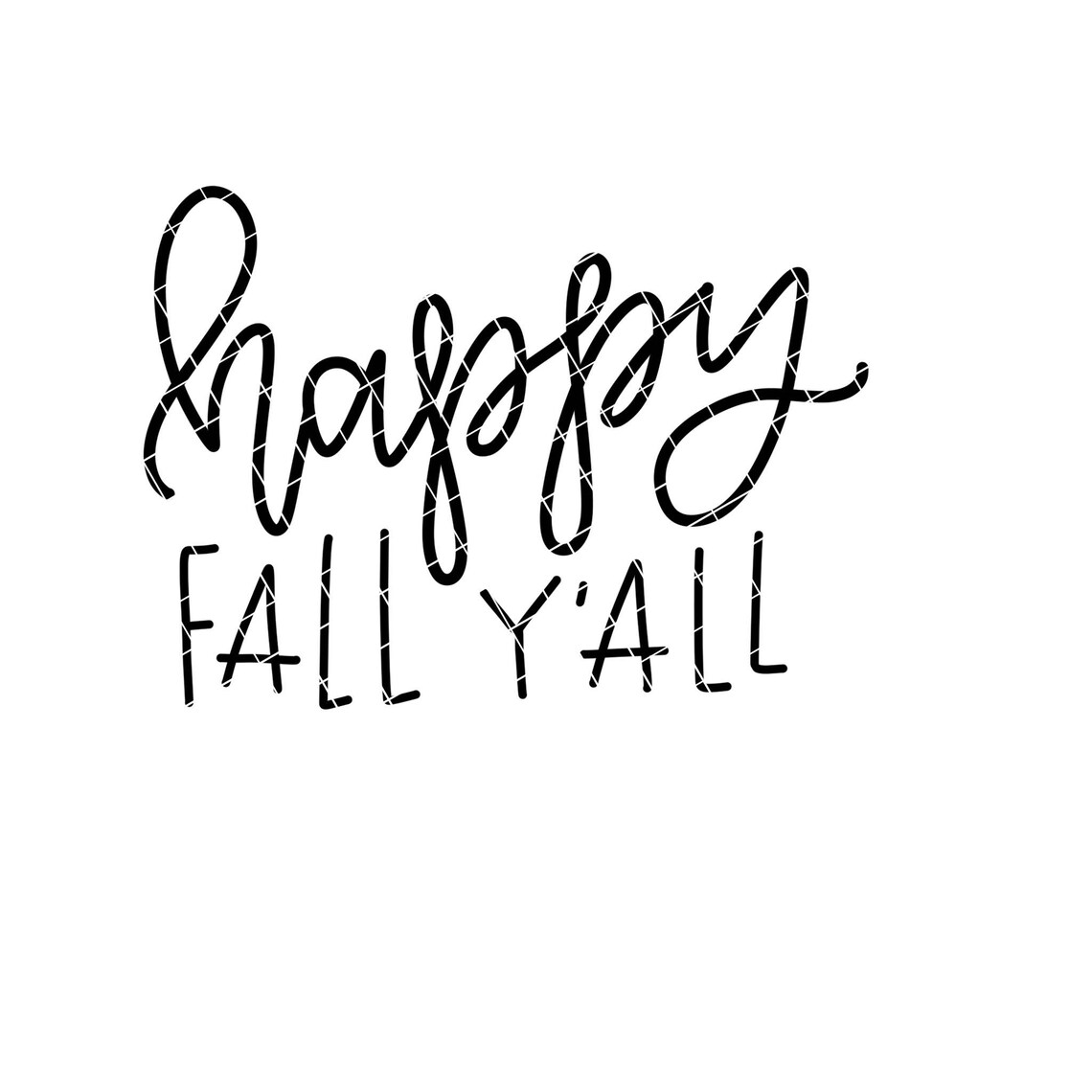 Happy Fall Y’all SVG Happy Fall SVG Happy Fall | Etsy