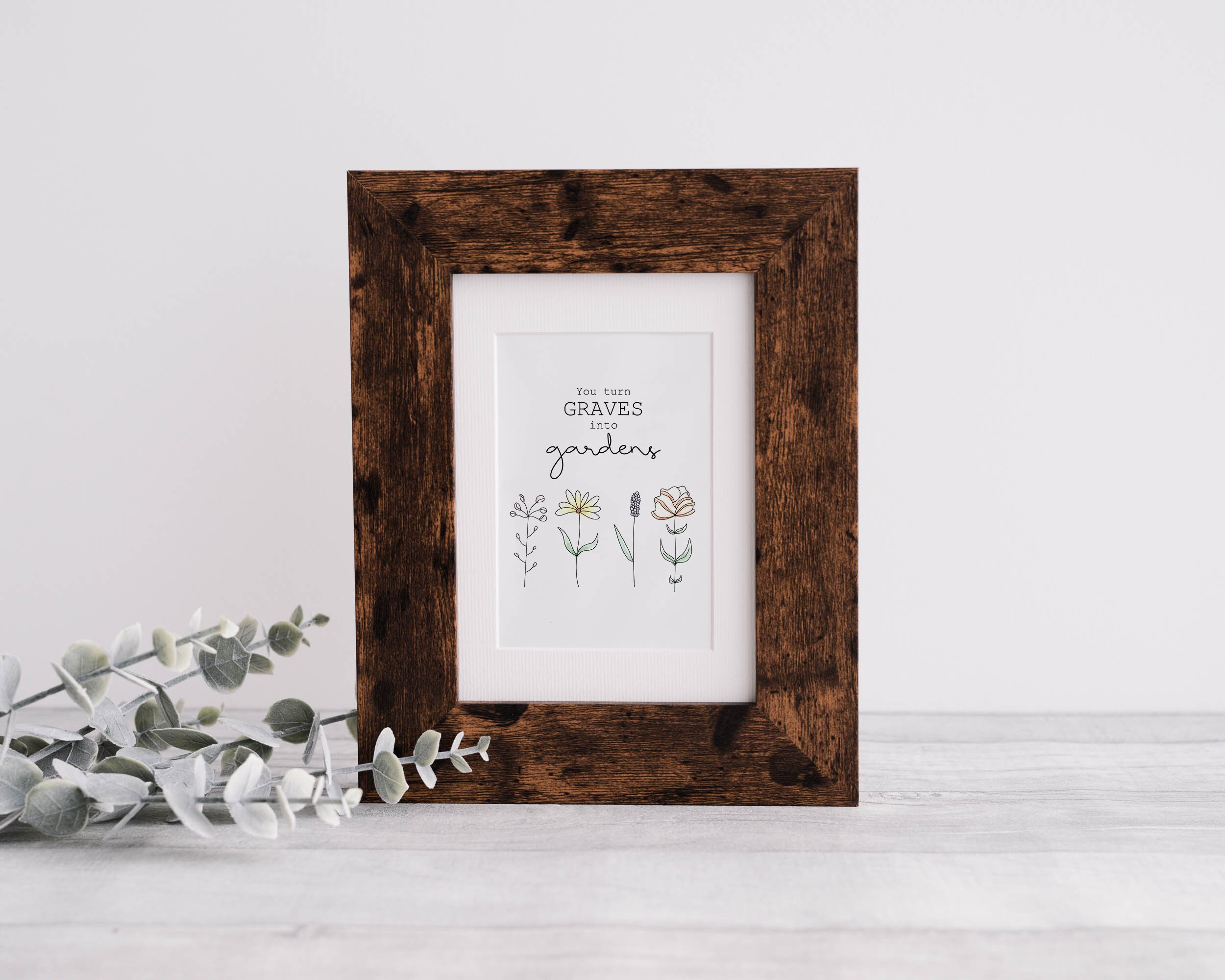 Graves Into Gardens Print Etsy