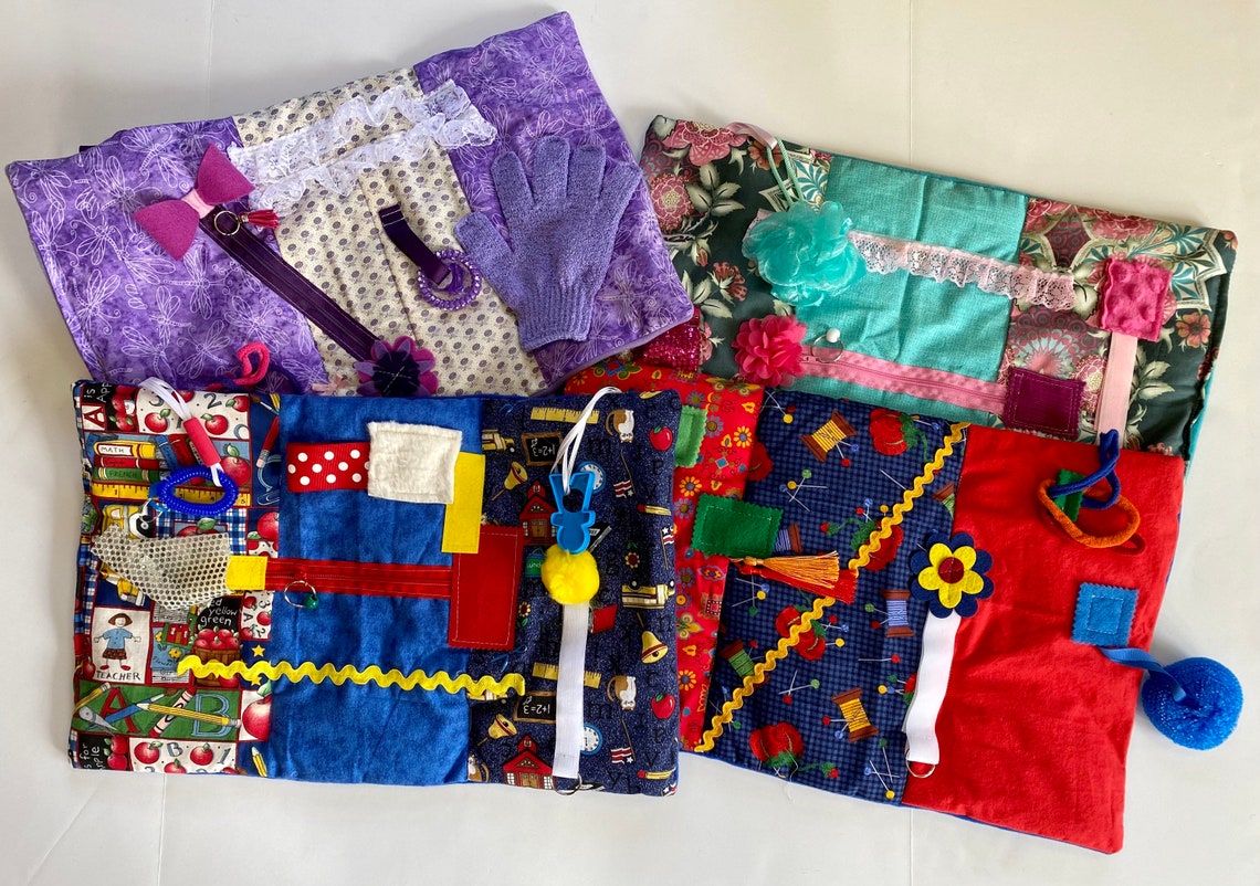 FIVE Alzheimer's Fidget Quilts for MEMORY CARE Nursing Etsy