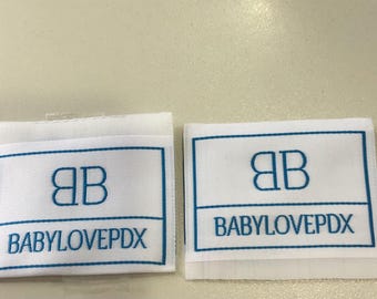 Custom Woven Logo Labels – Clothing Tags, Brand Name (500pcs)