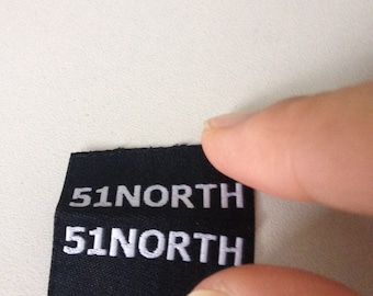 500 High Quality Custom Woven Label Free Ship by Post Garment Clothing Flag for Sleeve Side Lable