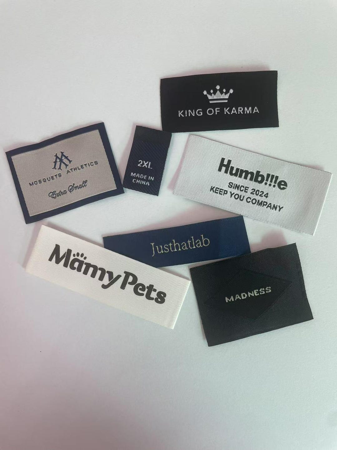 500 Custom Woven Label Artwork Clothing Labels Free Ship by Post ...